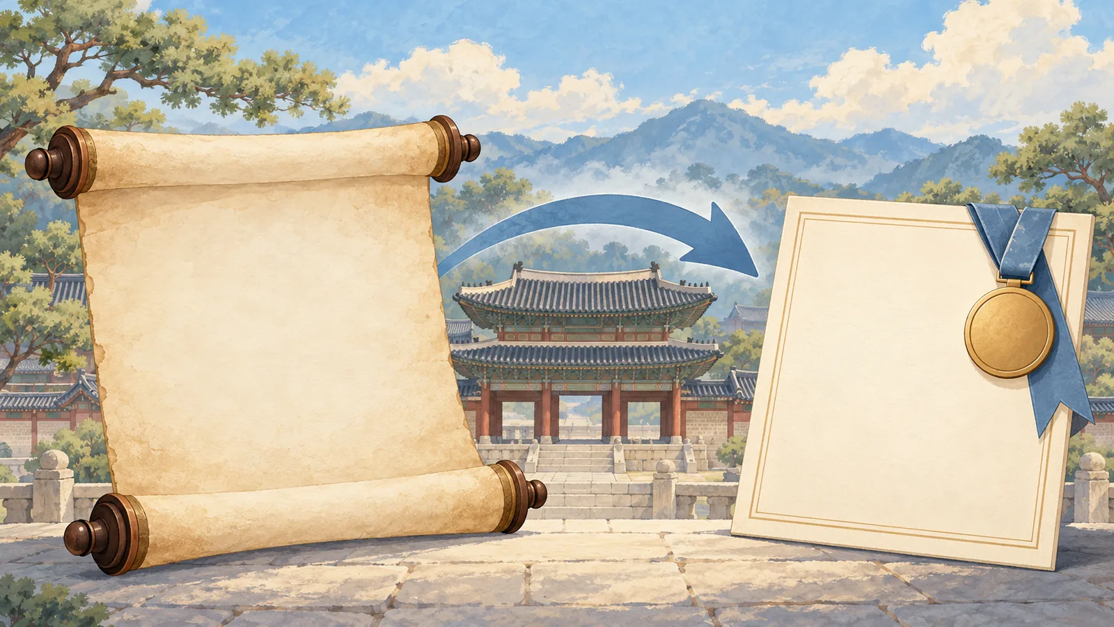 한국사능력검정시험 로고와 9급 한국사 한능검 3급 대체를 알리는 썸네일
