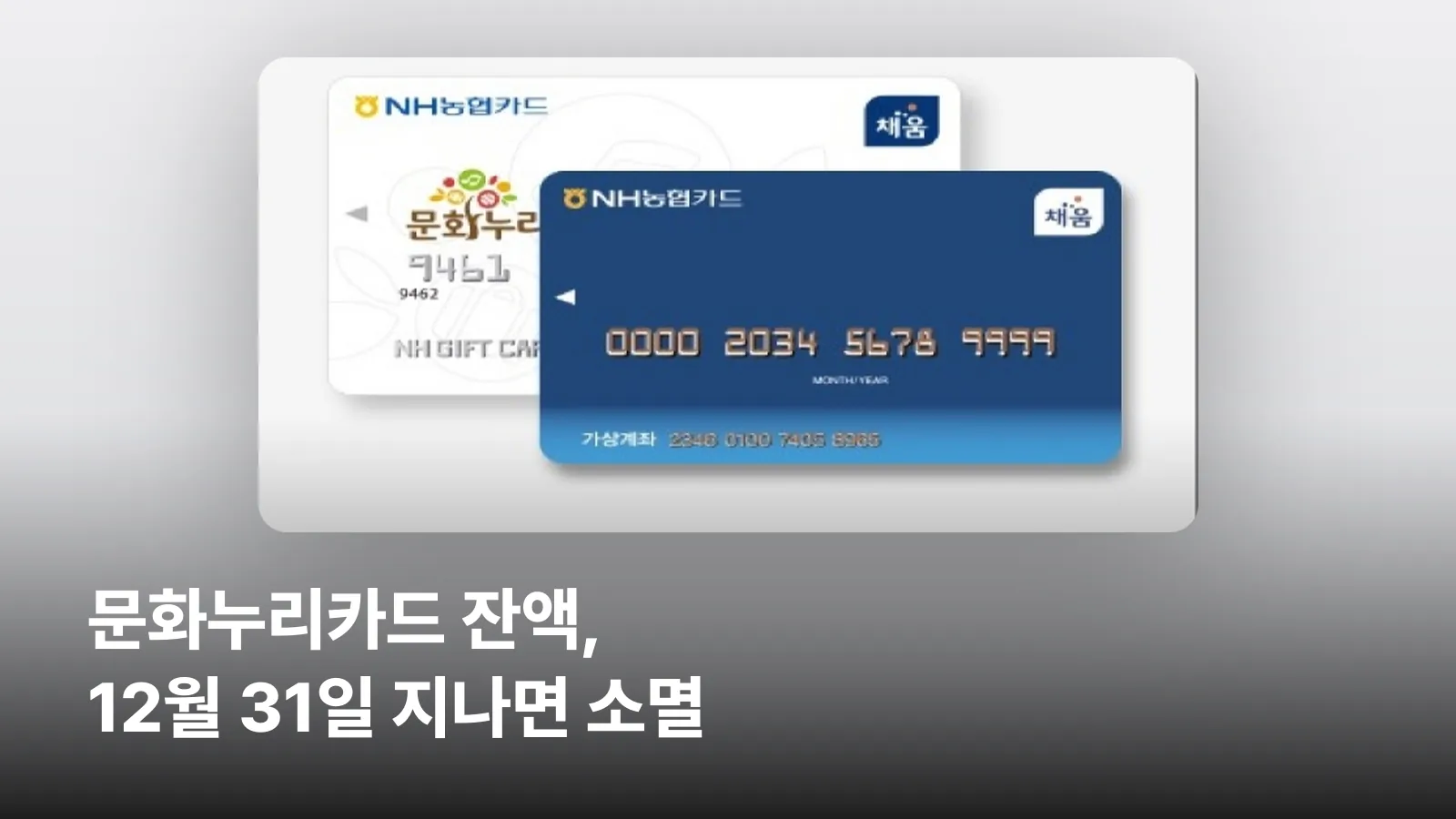 2026년 문화누리카드 실물 카드 이미지
