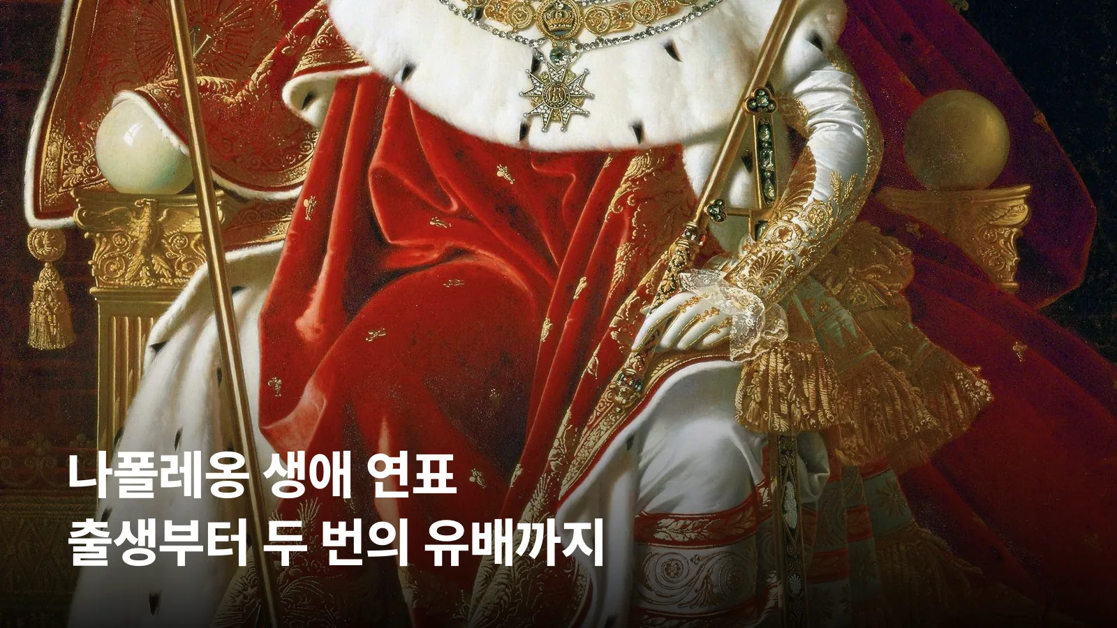 프랑스 제1제국 황제 나폴레옹 1세의 초상화입니다.