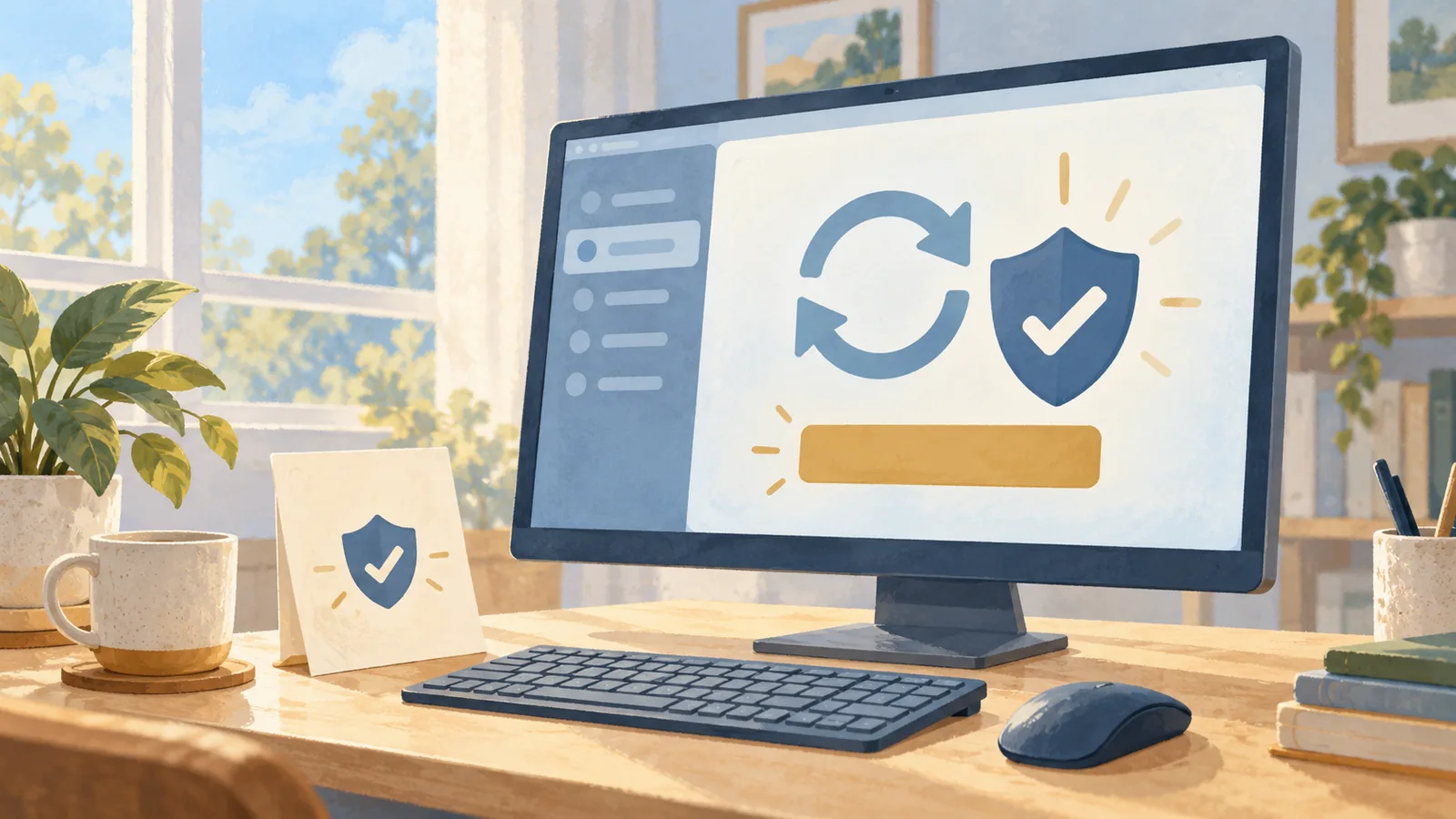 윈도우10 Windows 업데이트 화면의 확장 보안 업데이트 등록 안내